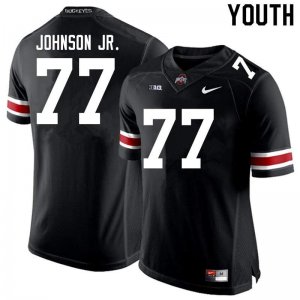 Youth Ohio State Buckeyes #77 Paris Johnson Jr. Black Nike NCAA College Football Jersey April NVG0544EK